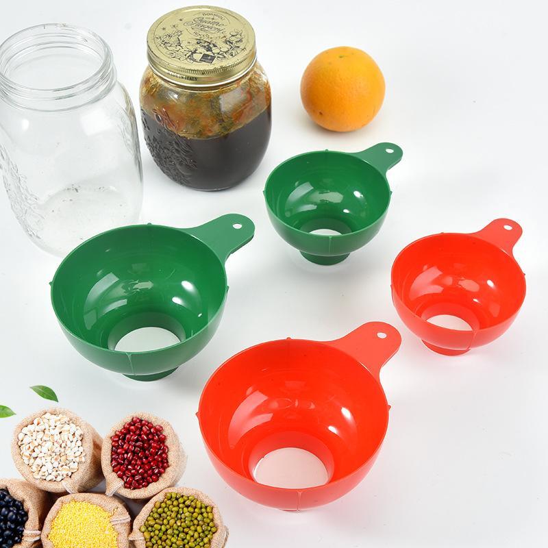 Set da 2 Pezzi Imbuto ad Ampia Bocca di Alta Gamma in Plastica Popolare per Condimenti per Insalate Liquidi Strumenti Ampi Gadget Imbuto a Bocca Cucina Filtro per Conserve