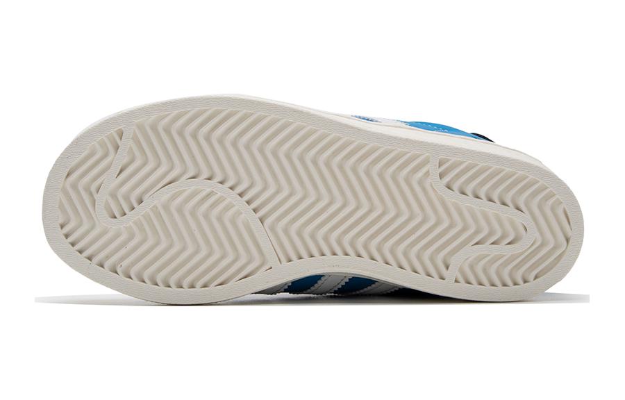 Adidas Originals SUPERSTAR CF C Abrasion Resistant Breathable Low top Kids' Skateboarding Shoes White Blue Kids IF2911