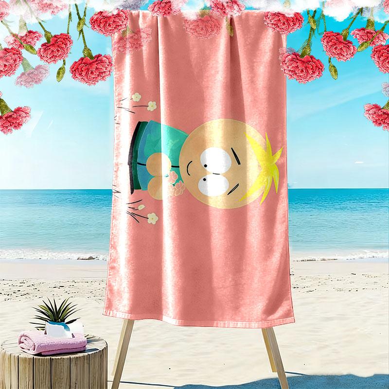 Butters Print Beach Towel, Large Soft Quick Dry Towel for Beach Camping Swimming