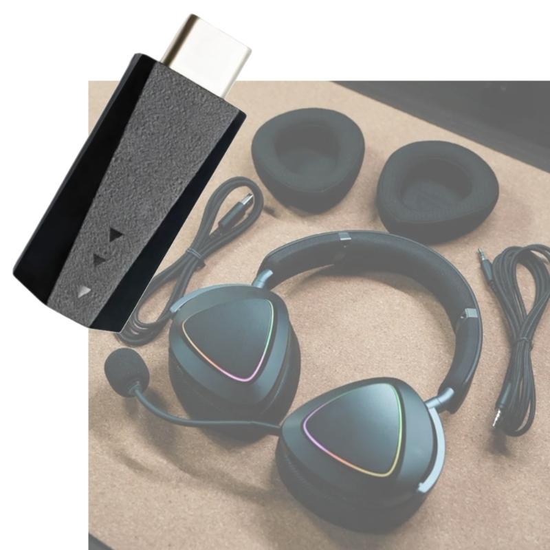 Replacement USB Dongle For ROG DELTAII Gaming Headphones Receiver Not Require Software Plugs Play