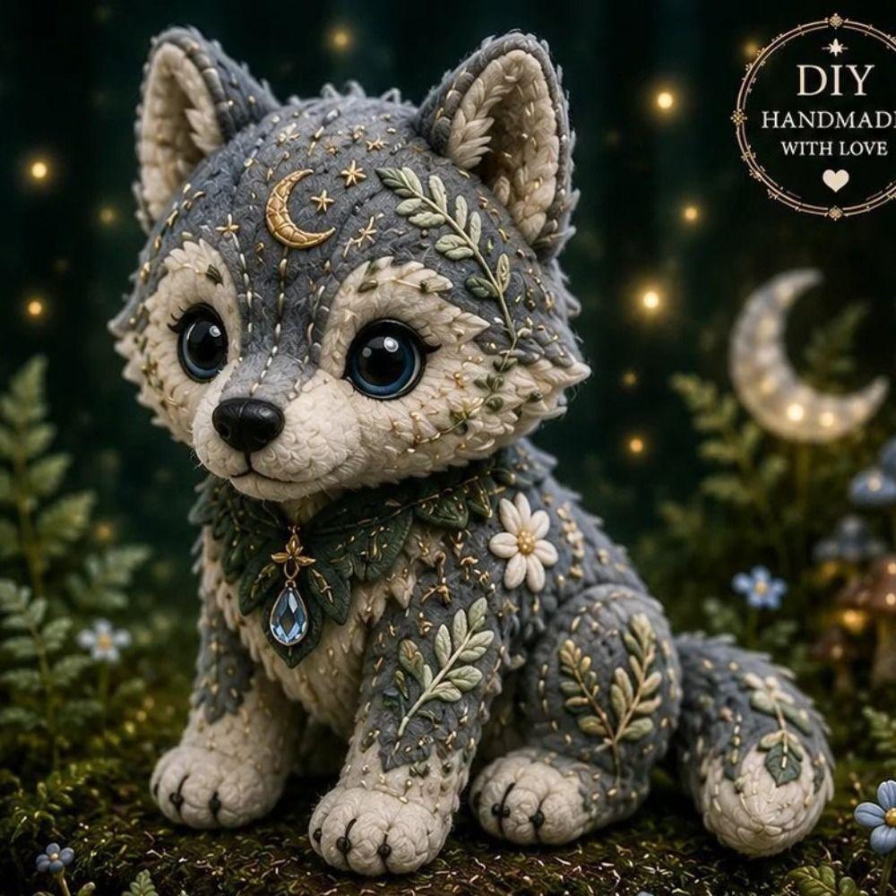 Floral Fabrics DIY Sewing Kit Creative Design Animal Toy Craft Fabric Sewing Kit For Craft Lover