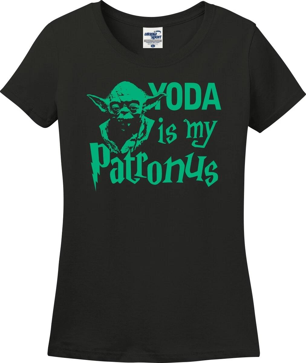 Yoda Is My Patronus Funny Missy Fit Ladies T-Shirt (S-3X) L