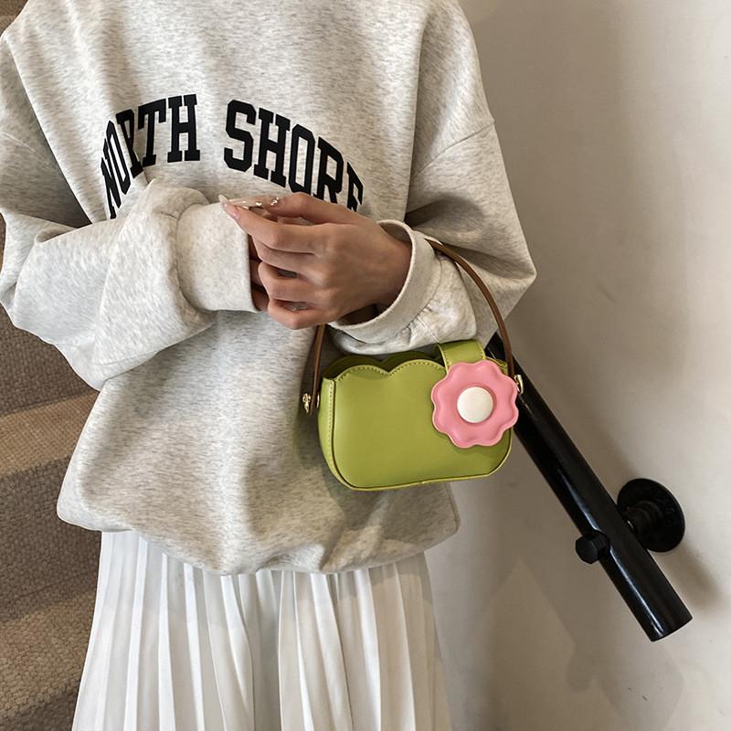 Adorable Mini Floral Crossbody Bag For Kids With Breathable Design In Pink And Purple