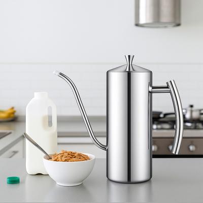 Prémiová nerezová láhev dávkovače oleje Kuchyňská karafka 700 ml/24 oz Nádoba na olej proti úniku pro vaření v kuchyni