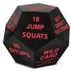 Dadi Azione Scelta Fitness Portatili a 12 Facce Leggero Giocattolo Interattivo per Esercizio Divertente Morbida Schiuma Dadi Allenamento Peso Corporeo HIIT