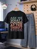 1pc Male Graphic T Shirt Ask Me What I Found At The Thrift Store Short Sleeve Crew Neck for Teenagers[solely 1pc T-SHIRT], for Teenager