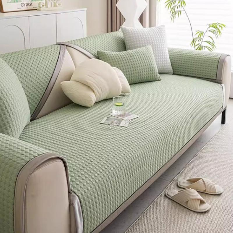 New Ice Silk Sofa Cushion, Summer and Summer Non-slip Mat, Seat Cushion, Cool Bean Cool Cover Cover Cloth