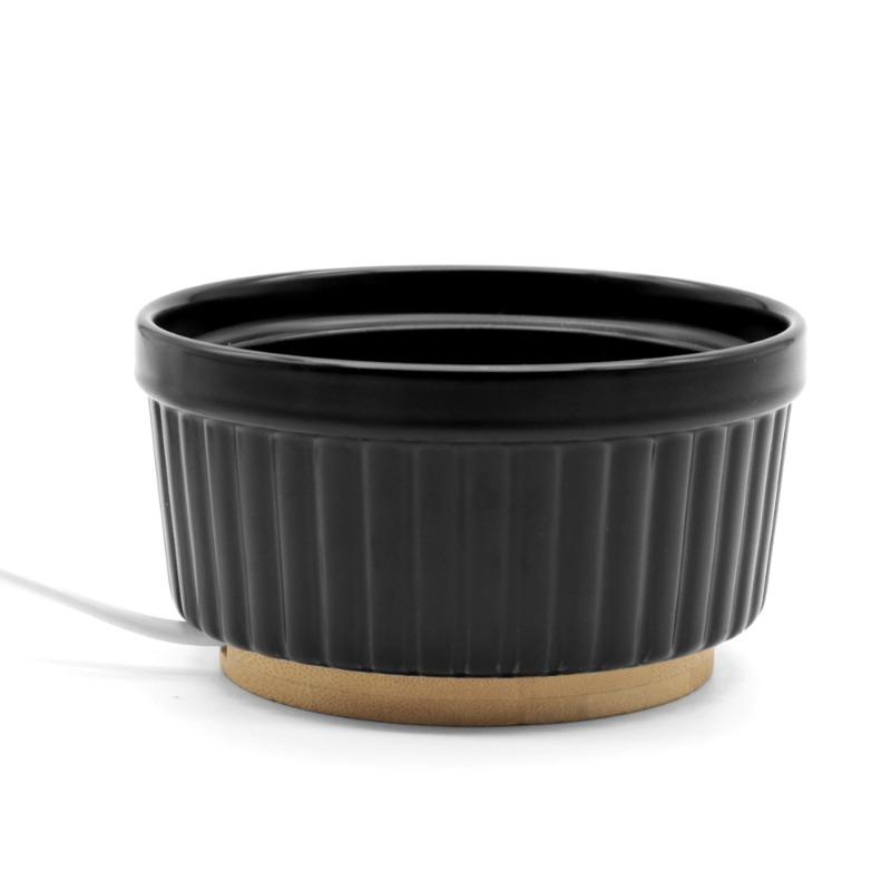 

Котячий диспенсер для води, Керамічна миска для котів з постійною температурою, Миска для води для котів проти перекидання, Миска для собак з підігрівом та збереженням тепла для питної води Small чорний