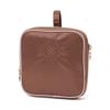 Franc Franc Japan Bicolor Satin Sanitary Compression Pouch Pink X Brown