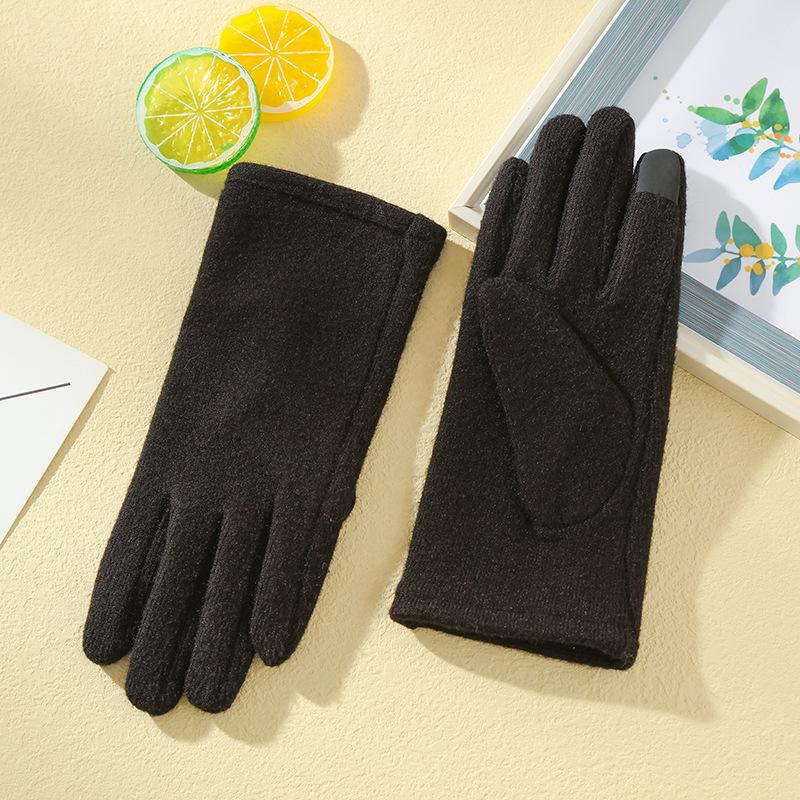 

Нові Термічні Рукавички Жіночі Пальці Плюс Кашемір Потовщення Кашемір Студенти Антифриз та Холодостійкість. One size