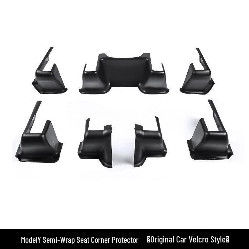 Tesla Model Y Rear Seat Corner Protectors and Slide Rail Anti-Kick Pads – Interior Accessories