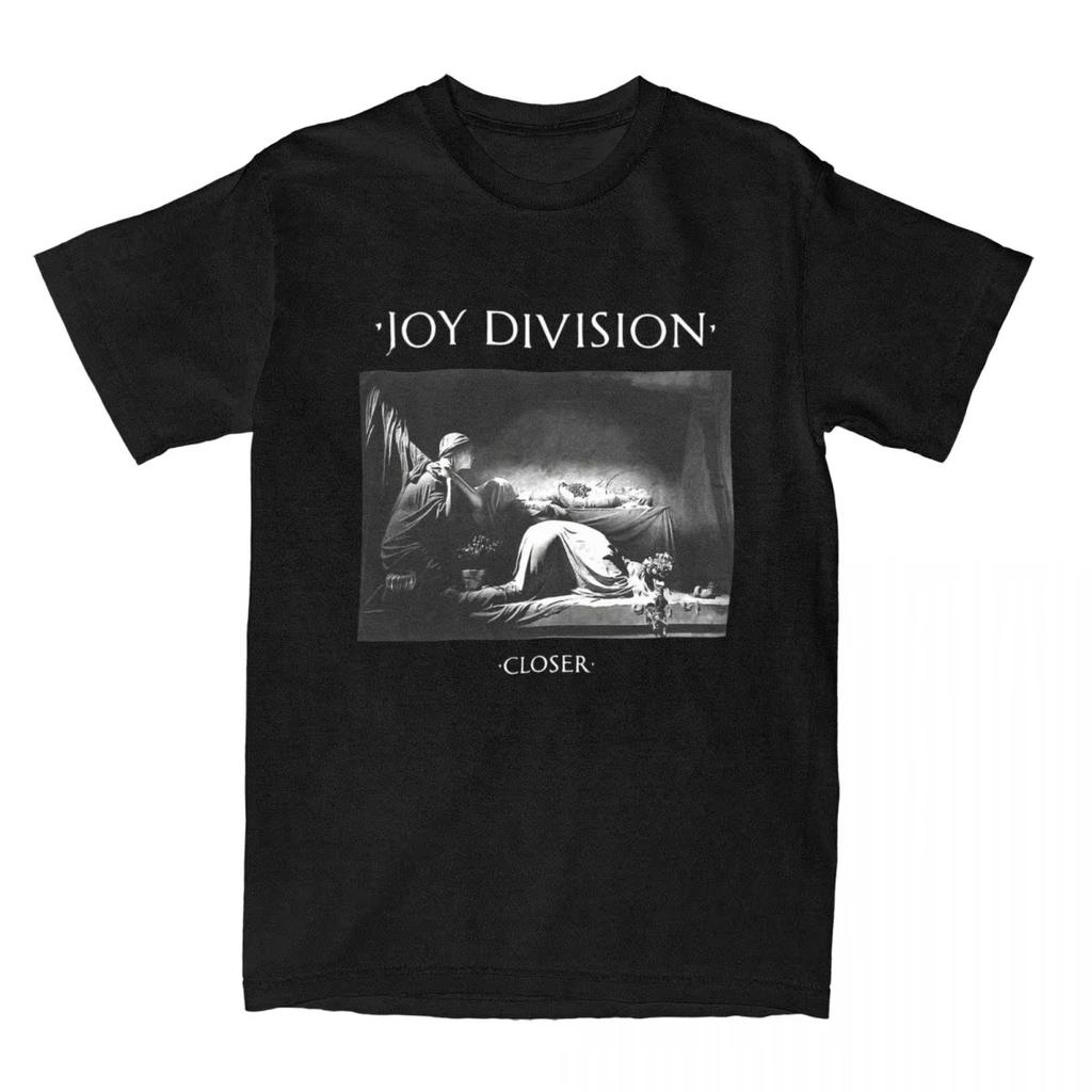Herr Closer Joy Division T-shirt Musikband 100% Bomull Toppar Nyhet Kortärmad Rundhals T-shirts Presentidé T-shirts