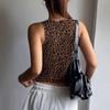 European/American Leopard Print Trendy Slimming Sleeveless Vest