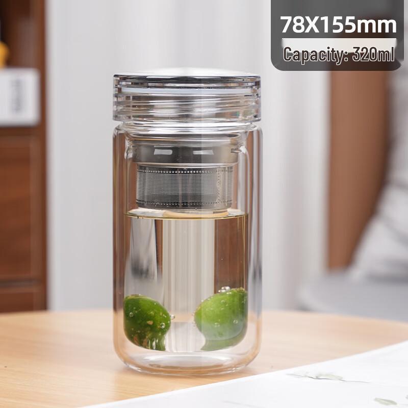 Shangkai Star Double-Layer Glass Cup, 320ml