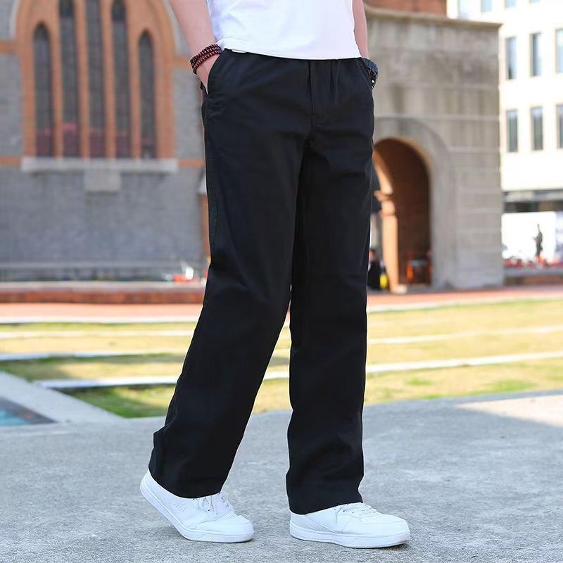 Men's Fashion Trend Straight Workwear Pants - High-Quality, Versatile Casual Trousers for Spring and Autumn