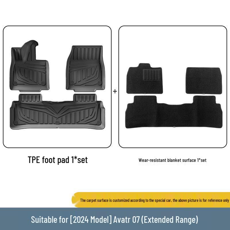 Avatr 07 2024-2026 TPE Car Floor Mats & Trunk Liner - Vehicle-Specific Fit