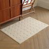 Nordic Minimalist Non-Slip Entrance Door Mat - Wear-Resistant Polypropylene Carpet for Living Room, Solid Color.
