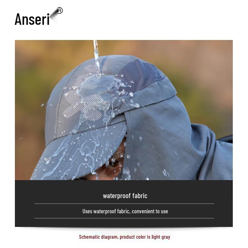 Quick-Dry Sun Protection Cycling Hat with Face Guard