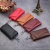 Genuine Leather Keychain Bag Men Women Key Holder Organizer Pouch Car Key Bag Simple Housekeeper Key Case Gifts Mini Card Bag