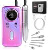 45000RPM Salon Nails Accessories LCD Display Electric Nail Drill Machine Rechargeable Nail File Gel Nail Polish Sander