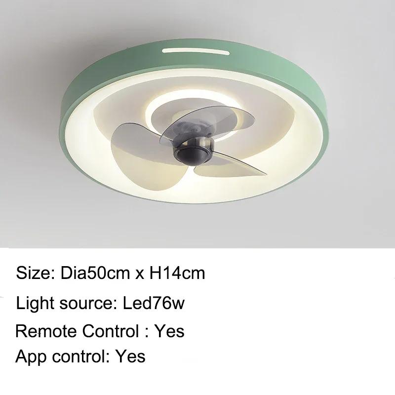 

Минималистичный Macaron Smart Ceiling Fan Light Study Спальня Столовая Ресторан Потолочный Детский Светильник С Вентилятором Дистанционного Управления 220V зелёный