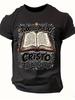 Men'S Spanish Bible Verse Philippians 4:13 T-Shirt - Open Book Design with Spani