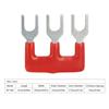 20pcs Fork Type Jumper Block Terminal Strips 400V 15A Jumper Block Workshops Fork Terminal Strip