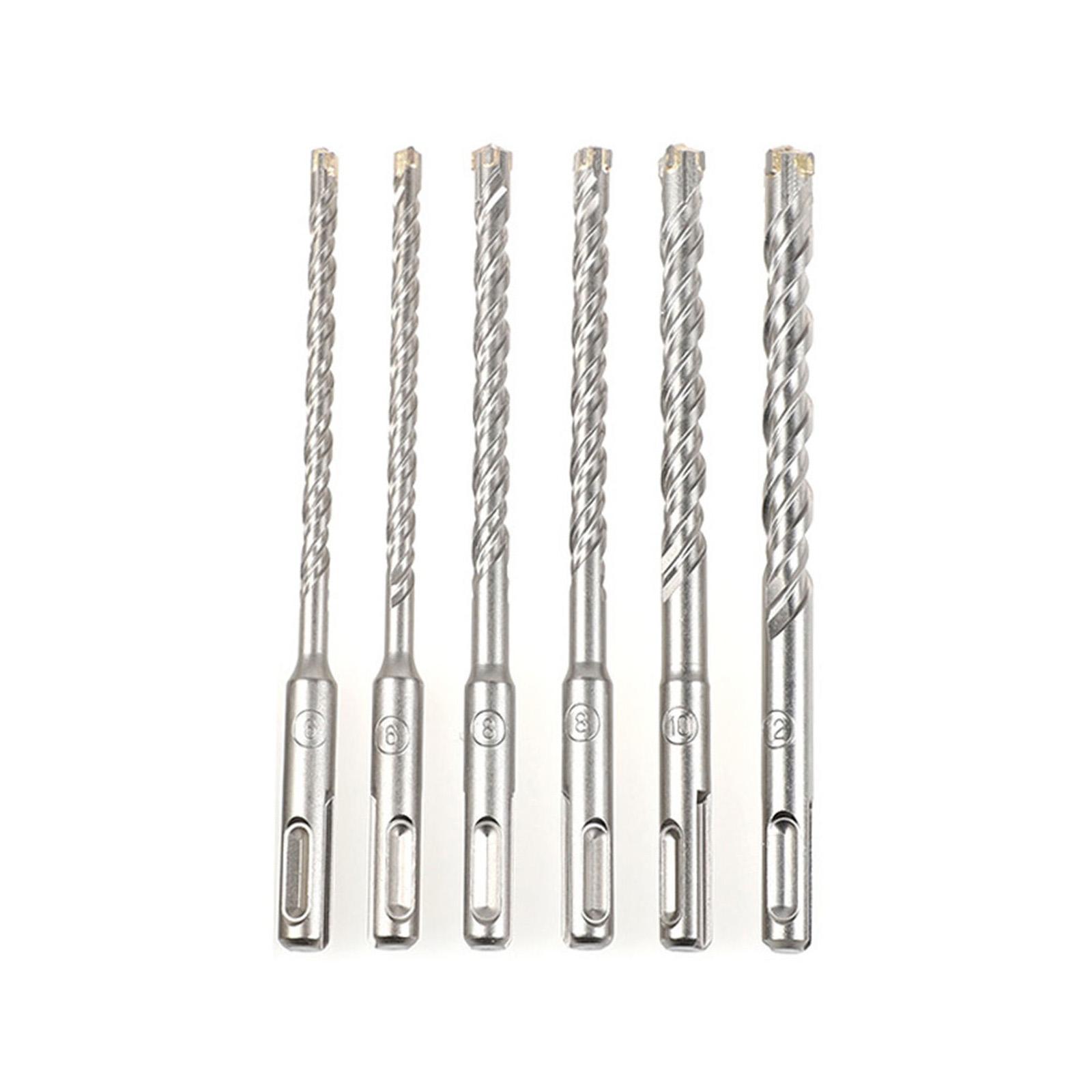

Serrated Tile Drill Bit Four-Edged Hexagonal Shank Drill Bit Drilling Tool for Glass Ceramic Concrete Brick