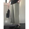 Plus size women clothing [Ice Silk Instant Cool Pants] Three Pants Length Texture Sense Summer High Waist Capri Wide Leg Cool Pants
