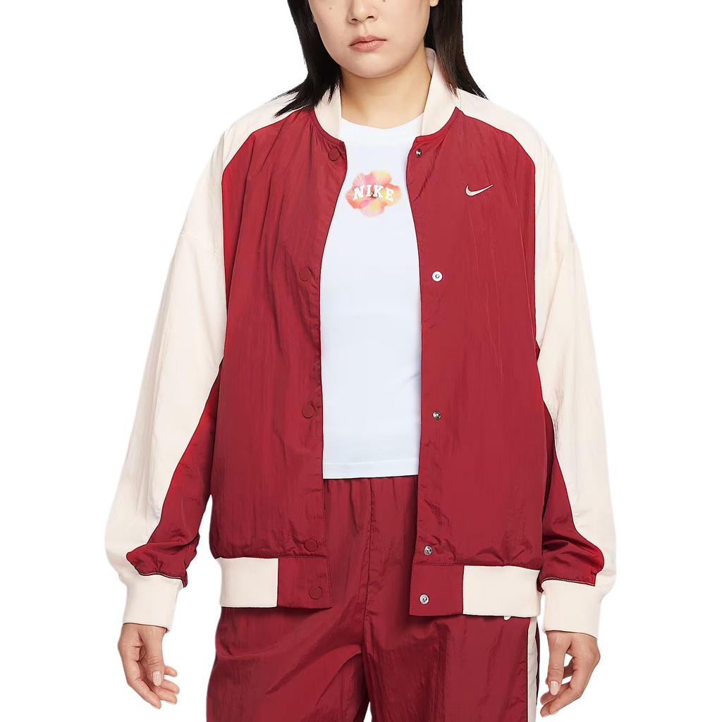 Nike Swoosh Stand Collar Fashion Comfortable Versatile Long Sleeve Jacket Women jackets IF0333-613