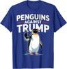 Penguin Flippers Up Resist Funny Penguins Against Trump Unisex T-Shirt