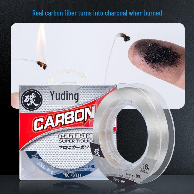 Imported Carbon Line Leader for Strong Tensile Strength and Rock Fishing