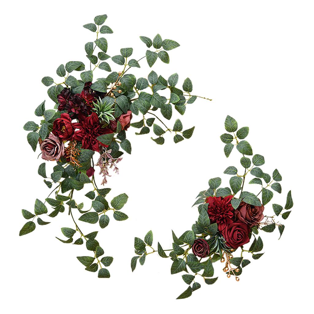 Wedding Decoration Set Artificial Rose Peony Archway Door Sign Ceremony Party Decor