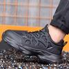 Neueste Arbeitssicherheitsschuhe für Herren Anti-Smash Anti-Puncture Arbeitssneaker Stahlkappenschuhe Leichter Komfort Schutzschuhe