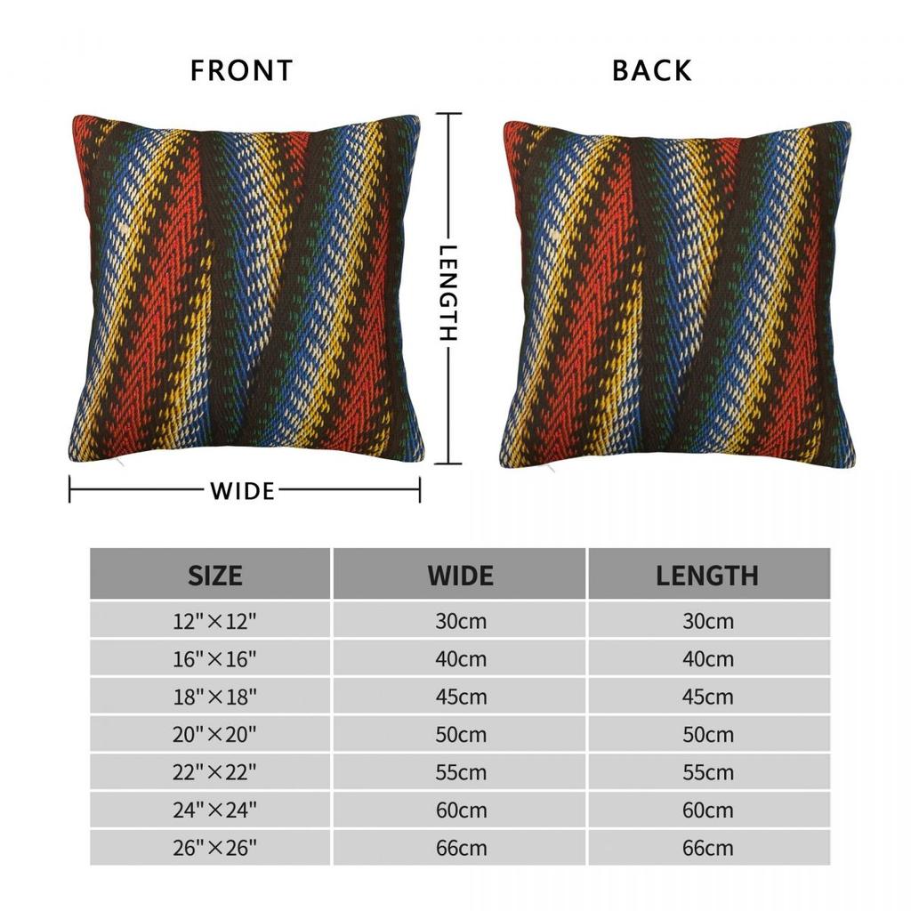 Michif Sash Square Pillowcase Polyester Linen Velvet Creative Zip Decor Car Cushion Cover