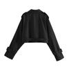 Women's Spring And Autumn Solid Color Long Sleeve Short Windbreaker Jacket