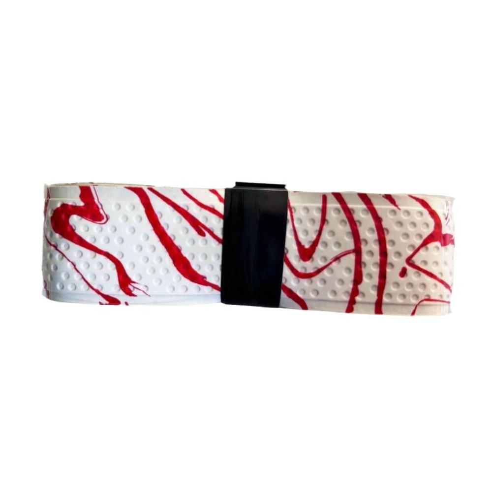 

Over Grip Baseball Bat Wrap Tapes Shock Absorption Badminton Grip Tape Padel Accessories Red&White
