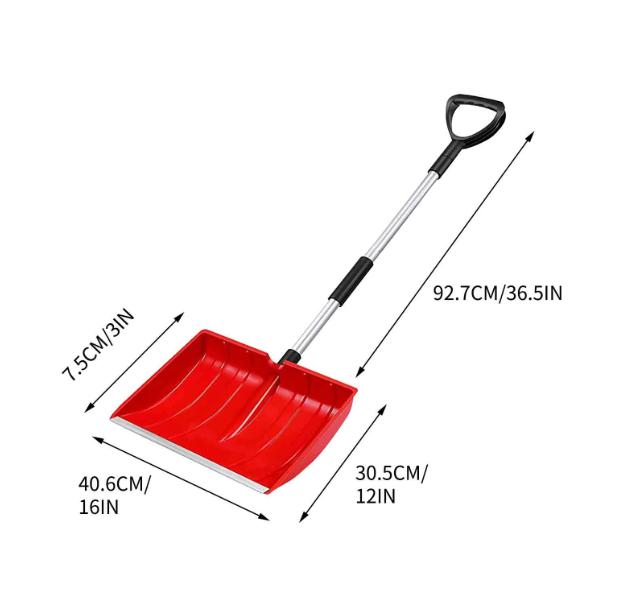 Snow Shovel Plastic Shovel Grain Shovel Removable Plastic Snow Shovel Hand Shovel Farm Tool Detachable Portable Outdoor Shovel красный