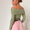 Sexy Off Shoulder Knitted Sweater for Women Fashion Autumn Slim Fit Solid Pullover Sweaters Women Slash Neck Long Sleeve Knitwears Tops 25081