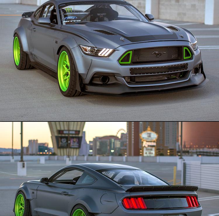 Ford Mustang RTR Style Wide Body Wheel Arches Fender Kit (2015-2017)