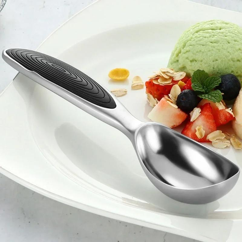 Alloy Ice Cream Scoop with Non Slip Handle Cookie Dough Scooper Stainless Steel Kitchen Tool for Gelato Sorbet Dessert Baking