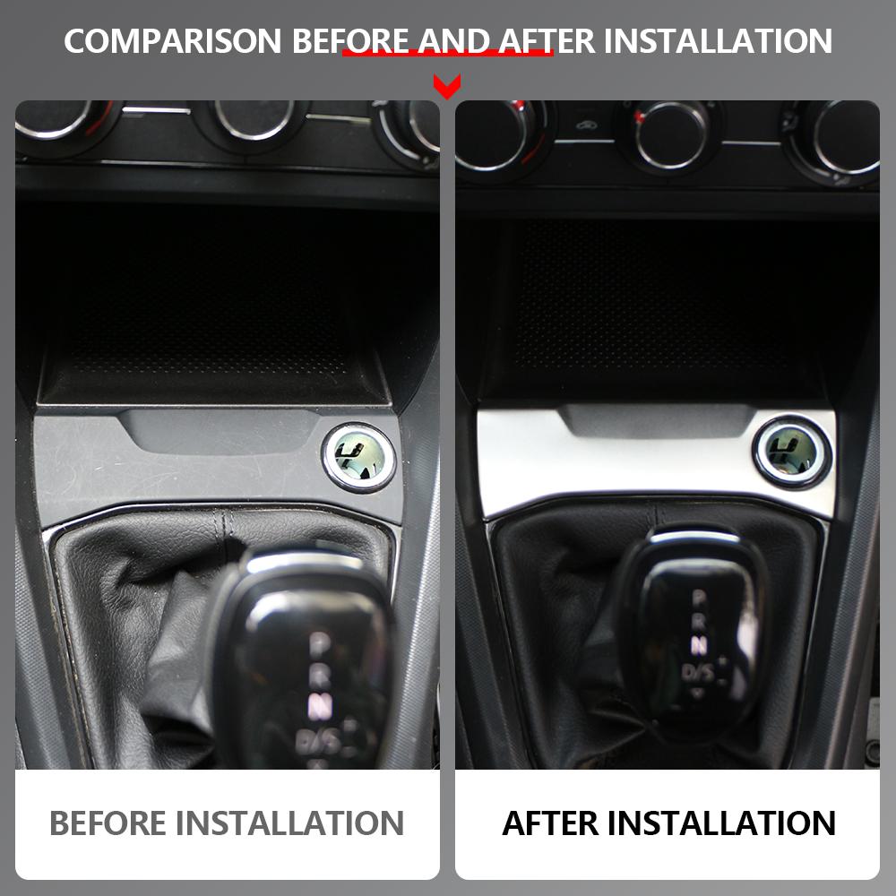 Auto Zigarettenaufkleber Zierleiste für Volkswagen VW Tcross T-Cross 2018 2019 2020 2021 2022 2023 Zigarettenanzünder Abdeckung Zubehör