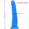 Dragon Scale Silicone Dildo: Realistic Mixed Color Anal Plug & Masturbator for Women