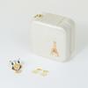 Kleine Reise-Schmuck-Organizer-Box, Kosmetik-Make-up-Organizer, Schmuckschatulle, Ohrringe, Aufbewahrungsbox, Sarg, Etui, Behälter