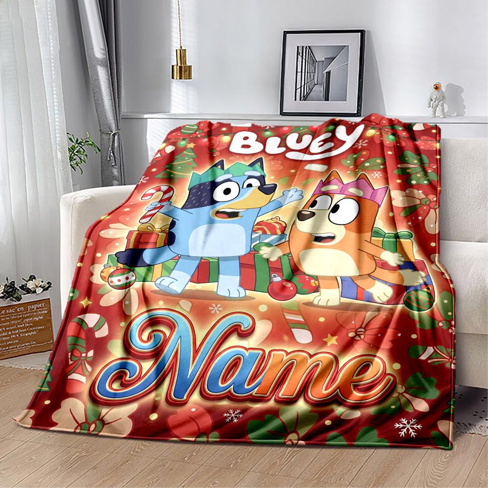 Merry Christmas Celebration Personalized Name Blanket Cozy Personalized Blanket Soft Warm Cozy Perfect for Livingroom Living Room Office Chair Chair