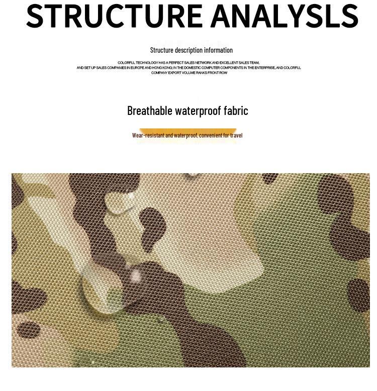 Marsupio e Borsa a Petto Impermeabile Multifunzionale Camouflage Okali per Sport all'Aperto e Pesca