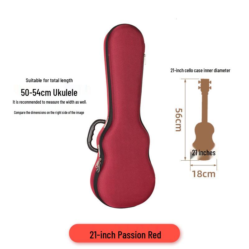 21", 23", 26" Reinforced Ukulele Case - Double Shoulder Backpack