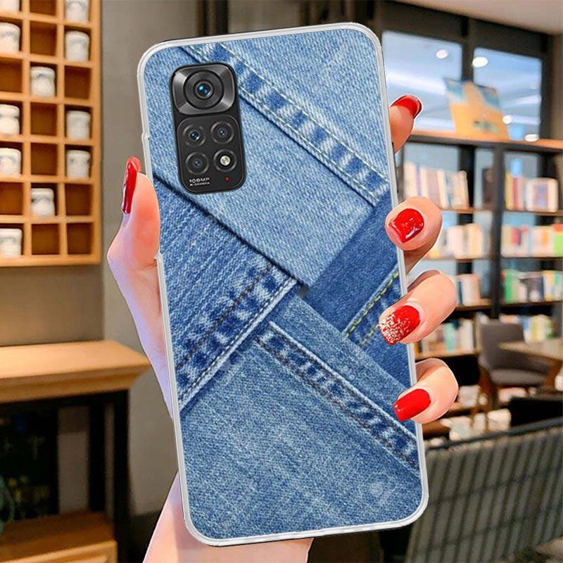 Jeans Cowboy Denim Printed Cover Phone Case For Xiaomi Redmi Note 15 14 13 12 11 10 Pro Plus 14S 12S 11S 11T 11E 10S Soft Fundas