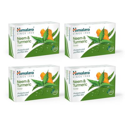 Herbals Neem And Turmeric Soap 125g X 4 Bars For Gentle Skin Cleansing And Refreshing Daily Body Care