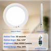 LED Motion Sensor Ceiling Light Rechargeable Smart Night Lamp Wireless Dimmable Round Flush Mount Fixture for Home